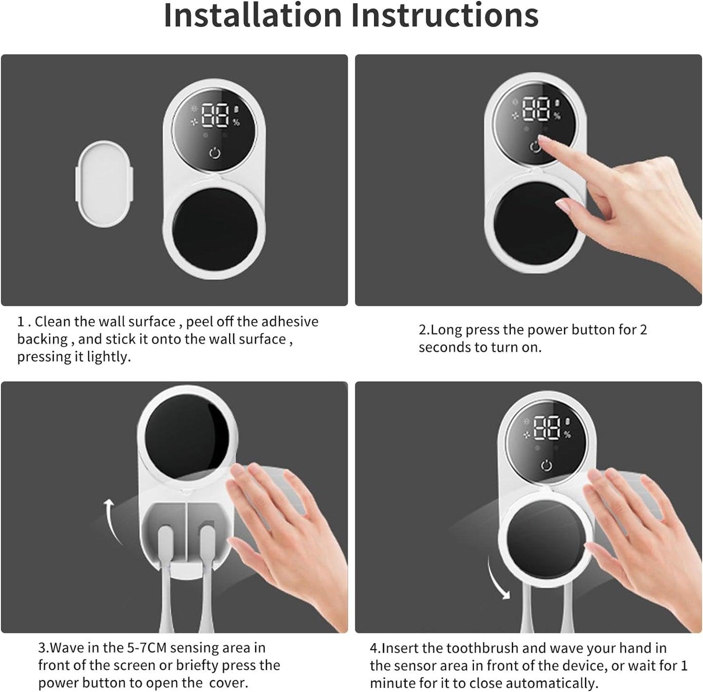 Britvae Toothbrush Sterilizer Ultra Violet Sterilization 