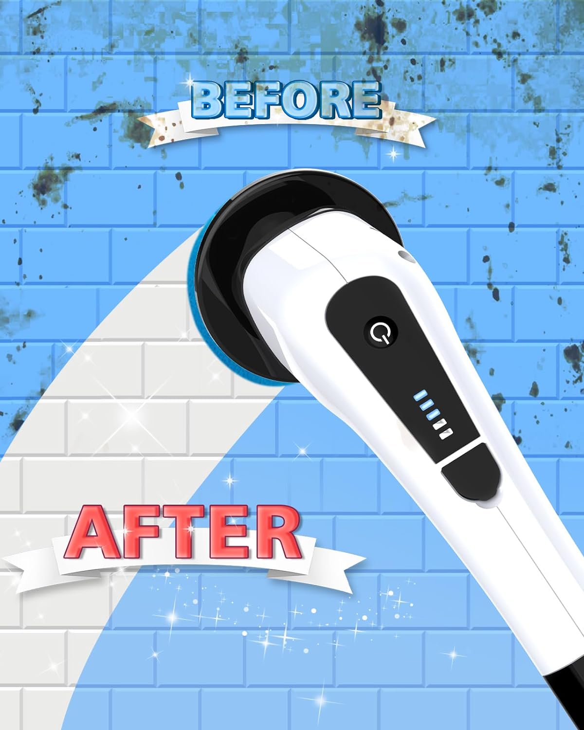 7 in 1 Electric Spin Scrubber, Cordless Cleaning brush with Replaceable Brush Head