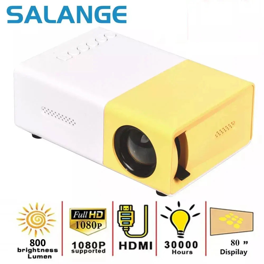 Mini Projector YG300 Pro LED Supported 1080P Full HD Portable Beamer Audio HDMI USB Video Projetor