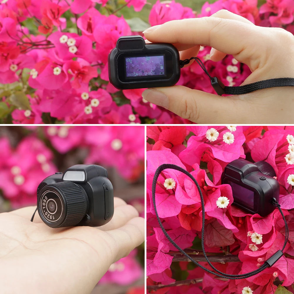 Retro Mini Camera with Screen Takes Video1080P HD Portable Great On Key Chains!