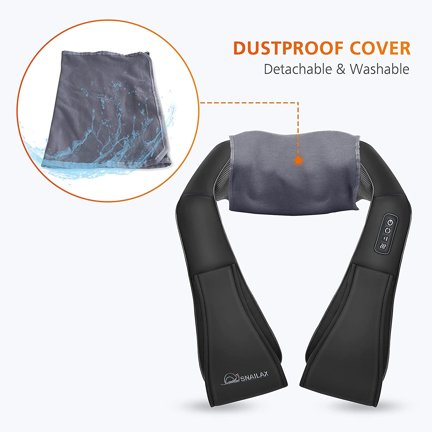 Shiatsu Massager - Heat + Deep Kneading 