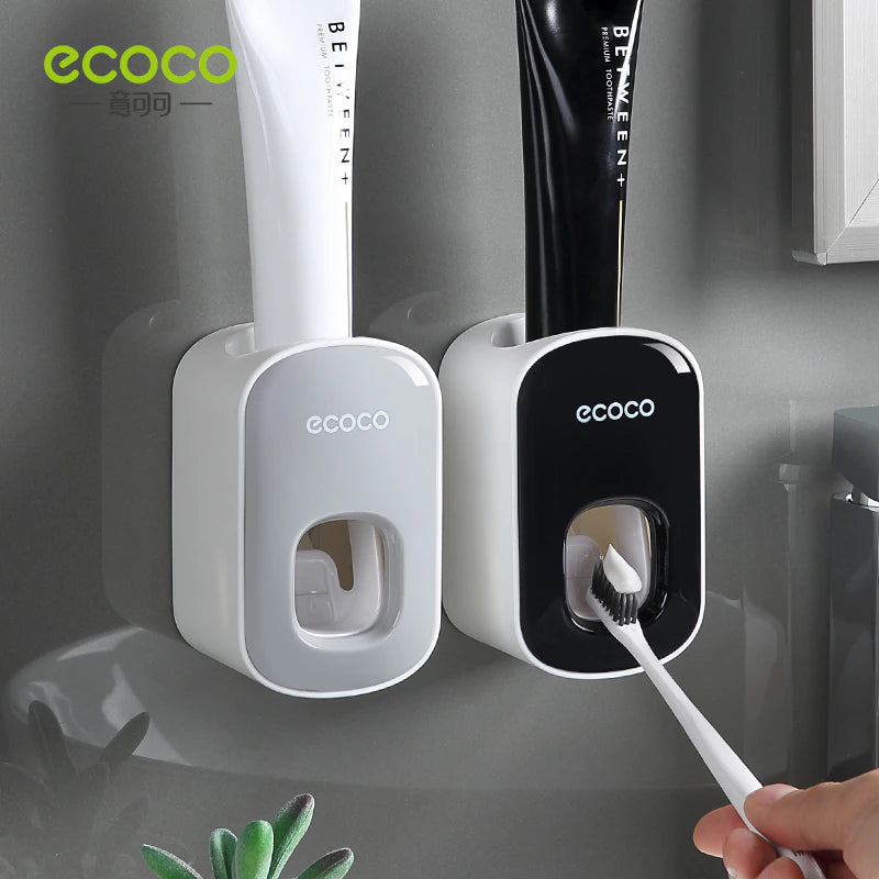 ECOCO Automatic Toothpaste Dispenser, Wall Mount Bathroom Accessory