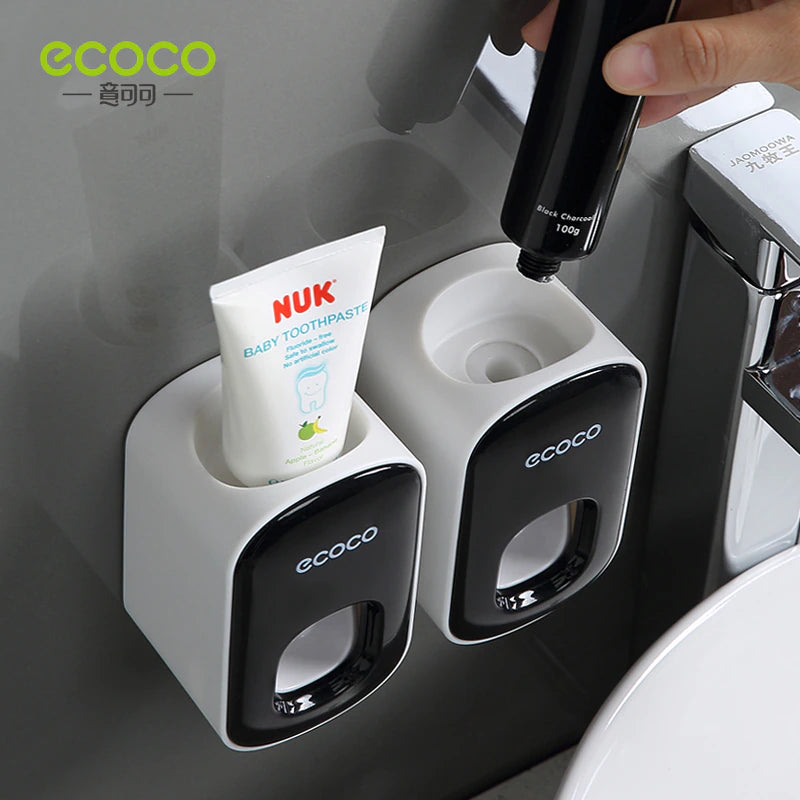 ECOCO Automatic Toothpaste Dispenser, Wall Mount Bathroom Accessory