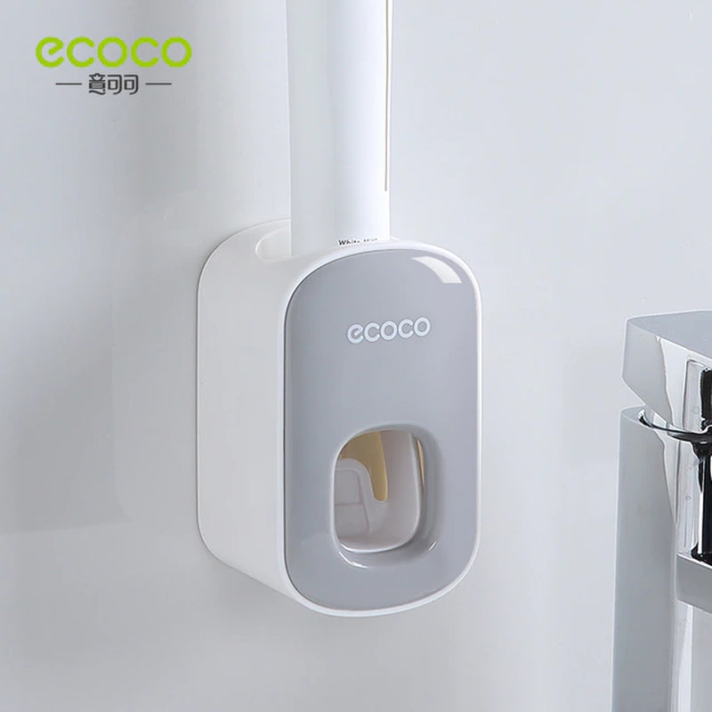 ECOCO Automatic Toothpaste Dispenser, Wall Mount Bathroom Accessory